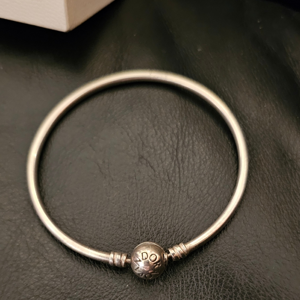 Pandora Sterling Silver Bracelet with Jewlery Box EUC - Picture 6 of 7